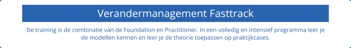 Verandermanagement Fasttrack niveau