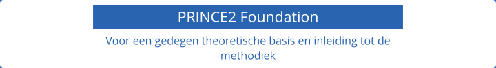 PRINCE2 Foundation niveau